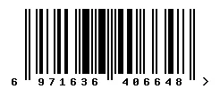 EAN barcode 6971636406648