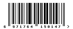 upc 6971764150147 barcode image
