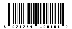 EAN barcode number 6971764150161