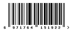 upc 6971764151922 barcode image