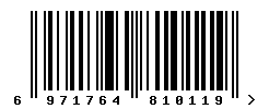 upc 6971764810119 barcode image