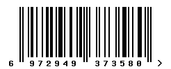 EAN barcode number 6972949373580