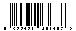 6975676188687 barcode