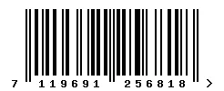 7119691256818 barcode