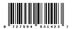 EAN barcode 727994931423