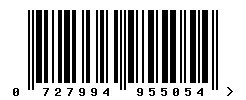 EAN barcode 727994955054