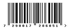 EAN barcode 7290017286051