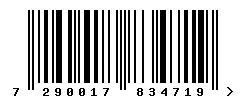 EAN barcode 7290017834719