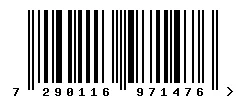 EAN barcode 7290116971476