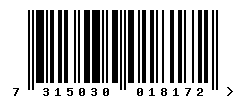 upc 7315030018172 barcode image