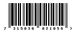 7315030021059 barcode
