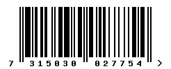 7315030027754 barcode