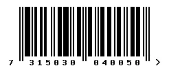 7315030040050 barcode