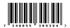 EAN barcode 7340055309394