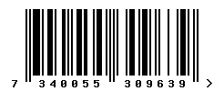 EAN barcode 7340055309639