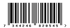 EAN barcode 7344246820545