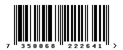EAN barcode 7350068222641