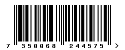 upc 7350068244575 barcode image