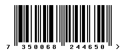 upc 7350068244650 barcode image