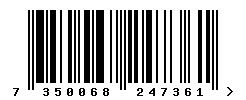 upc 7350068247361 barcode image