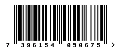 EAN 7396154050675 barcode image