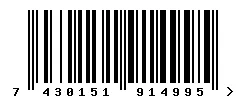 EAN barcode 7430151914995