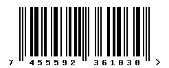 EAN 7455592361030 barcode image