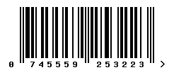 EAN barcode 745559253223