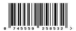 EAN barcode 745559258532