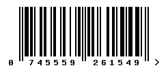 EAN barcode 745559261549