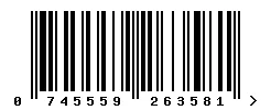 EAN barcode 745559263581