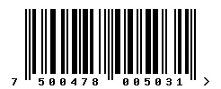 7500478005031 barcode