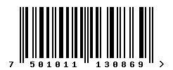 EAN barcode 7501011130869