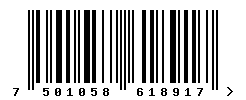 upc 7501058618917 barcode image