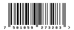 upc 7501059273283 barcode image