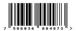 upc 7506036004973 barcode image