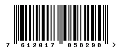 EAN barcode 7612017058290