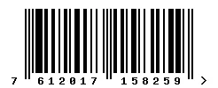 EAN barcode 7612017158259