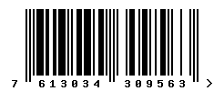 EAN barcode number 7613034309563