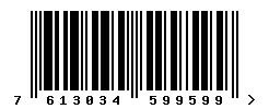 upc 7613034599599 barcode image