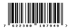 EAN barcode 7622300107949