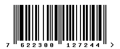 EAN barcode 7622300127244