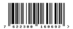EAN barcode 7622300160692
