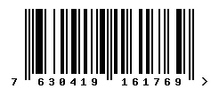 EAN barcode 7630419161769