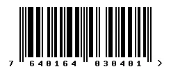 EAN barcode 7640164030401