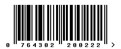 EAN barcode 764302200222