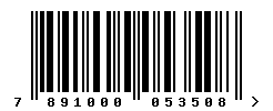 upc 7891000053508 barcode image