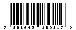 upc 7891645139117 barcode image