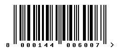 8000144006007 barcode