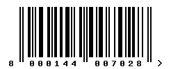 8000144007028 barcode